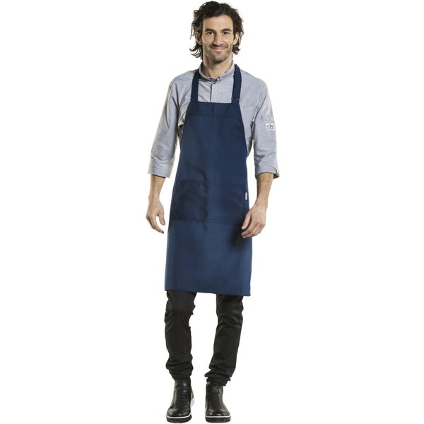 Chaud Devant Tablier à bavette Nordic Base Blue l70 - L85 cm; 85x70 cm (Lxl); bleu foncé