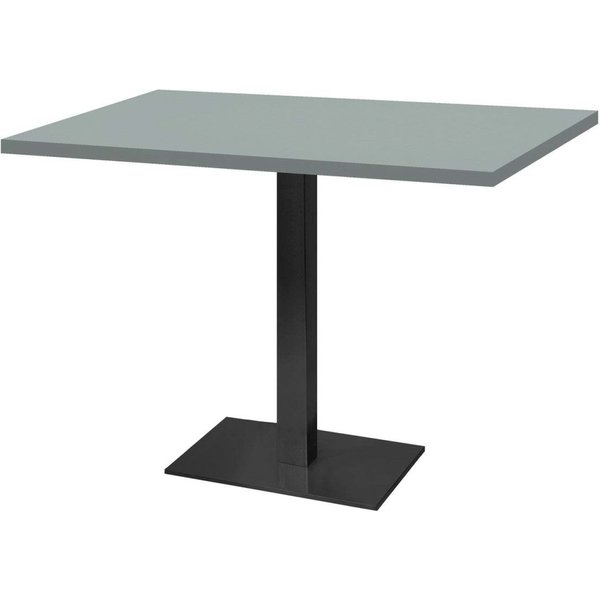 Tavolo Milano rettangolare - laminato legno & tinta unita RestooTab; 120x70x75 cm (LxLxH); grigio; rettangolare