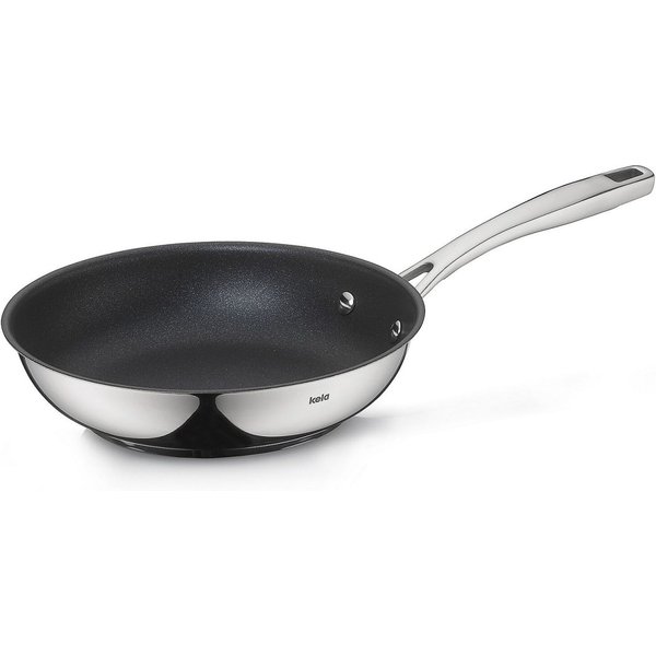 kela Poêle Flavoria en inox 18/10 avec revêtement antiadhésif; 20x5 cm (ØxH); argenté; rond(e)