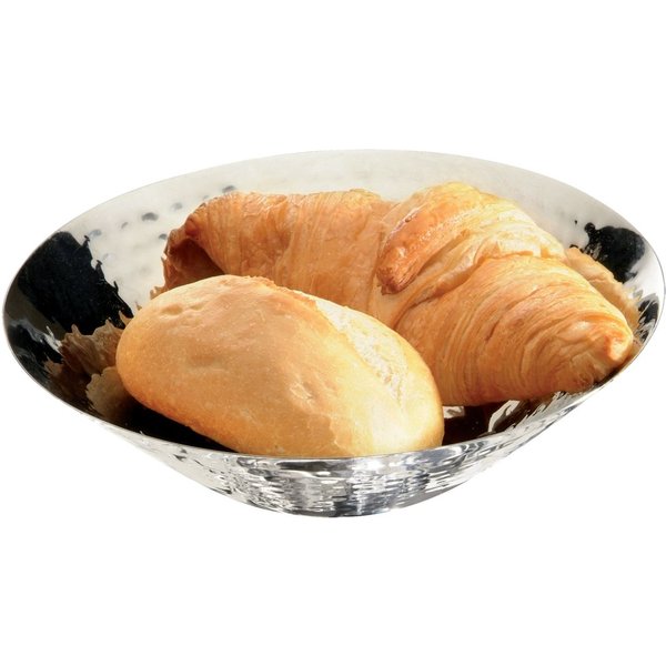 Ciotola per pane o frutta APS; 20x5.5 cm (ØxH); argento; rotonda