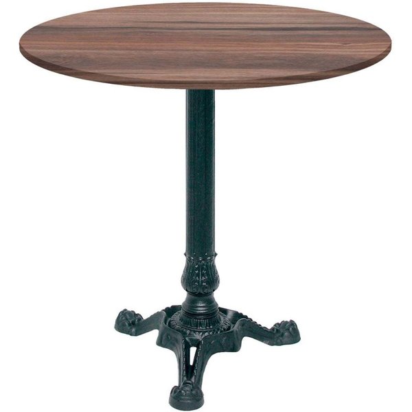 Tavolo Bistrot rotondo - laminato pietra & legno RestooTab; 70x70x75x70 cm (LxLxHxØ); quercia fumè; struttura nero; rotonda