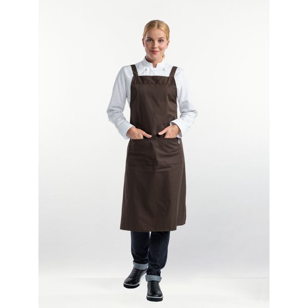 Chaud Devant Tablier à bavette Brown l75 - l100 cm; 100x75 cm (Lxl); brun