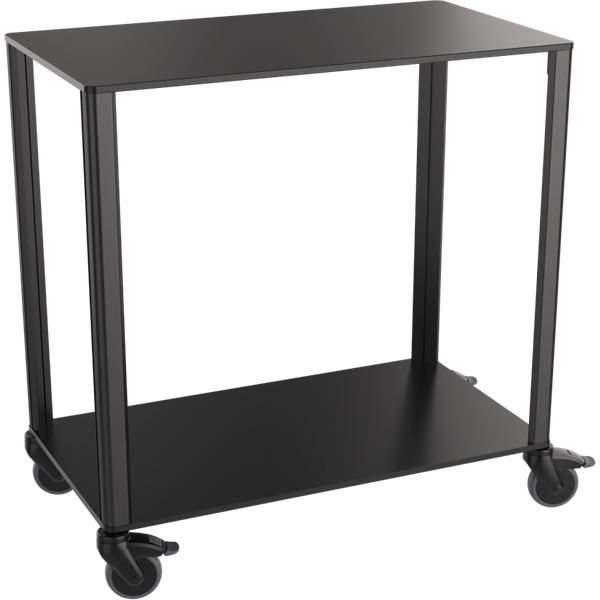 Chariot de service Blanc QUATRO; 90x51x92 cm (lxPxH); noir