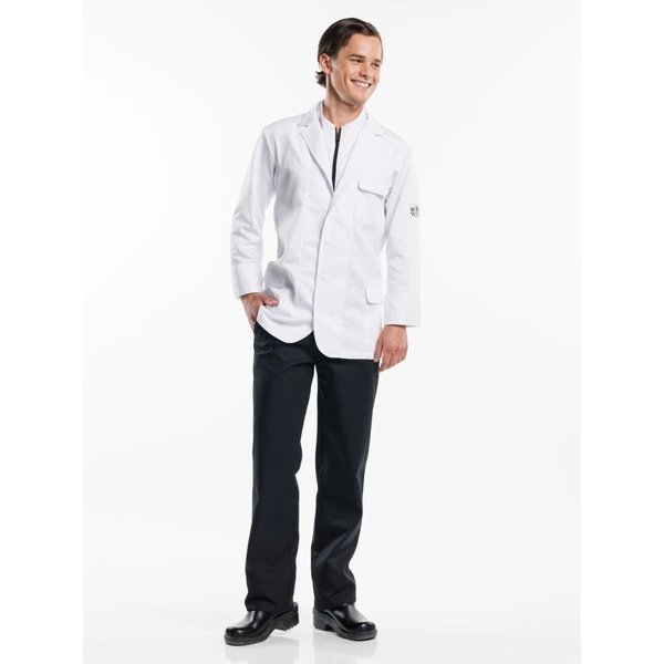 Pantalon de Cuisinier Santino Black Chaud Devant; Taille 48; noir
