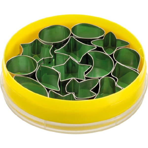 Schneider Set d'emporte-pièces décoratif Formes mixtes; 2 cm (H); inox
