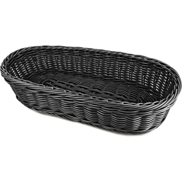 Stalgast Cestino per il pane ovale, nero, 380x165 mm (LxP); 38x8 cm (LxH); nero; ovale