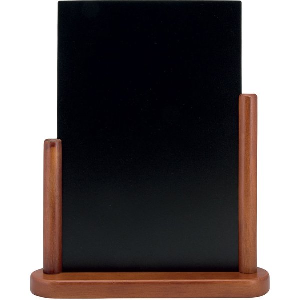 Ardoise de table Elegant A4 - Bois finition hêtre laqué Securit; 27x32 cm (lxH); brun