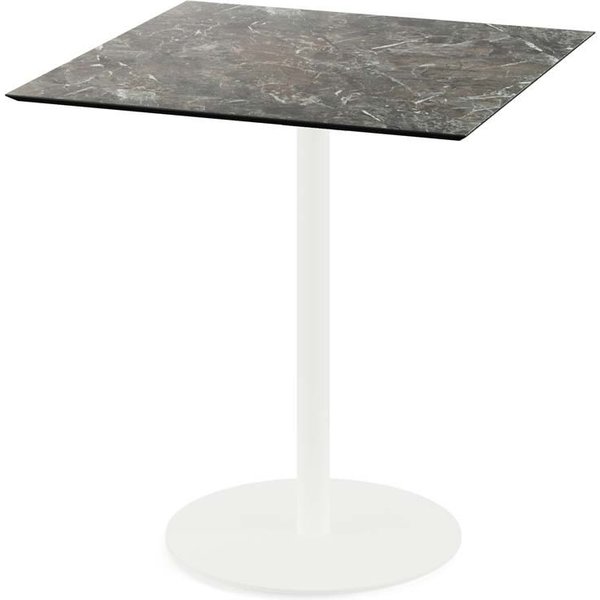 Tavolo da esterno Urban bianco con telaio + HPL quadrato Feros; 70x70x73.2 cm (LxLxH); multicolore; quadrata