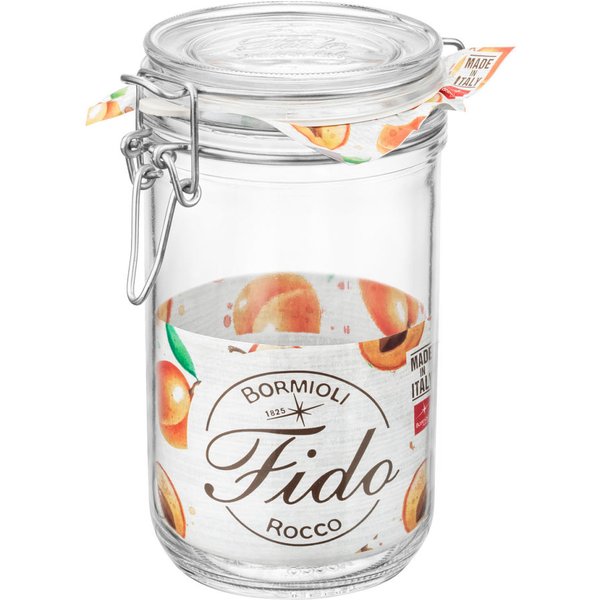 6x Bormioli Rocco Barattolo Fido 0,75 L rotondo; 750 ml, 17 cm (H); trasparente; 6 pz. / Pacco