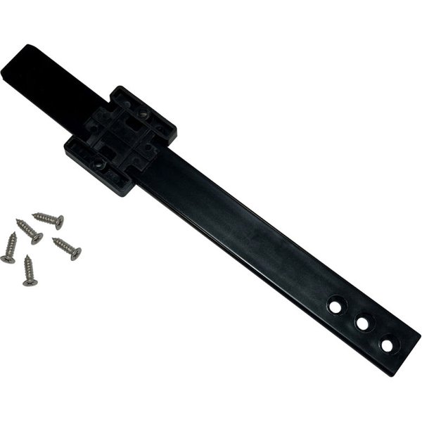 Kit di montaggio porta minibar al mobile CORBY; 24.5x4.5x1 cm (LxHxP); nero