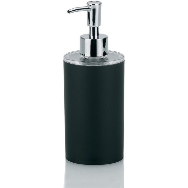 Distributeur de savon Dark, plastique ABS kela; 0.35 l, 18.5 cm (H); noir; rond(e)