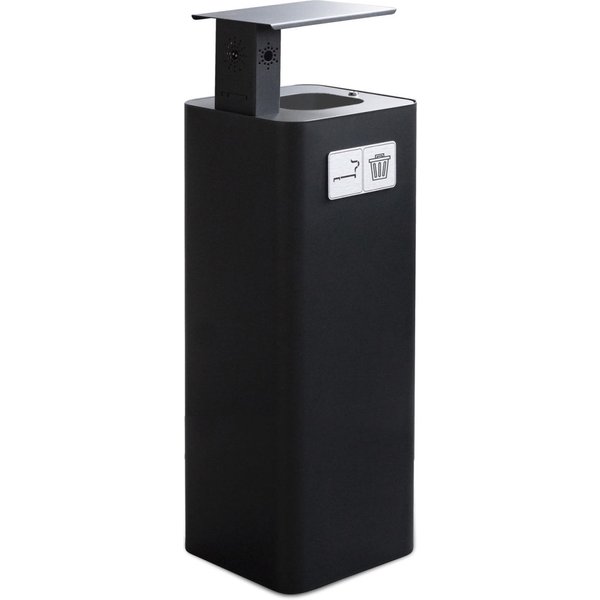 Posacenere da terra Pure STIL CASA; 60000 ml, 31.2x87.5x30 cm (LxHxP); nero; rettangolare