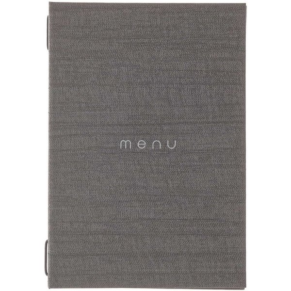 Porta Menu ITALY A5 AVORIO DAG Style; 16x23.5 cm (LxL); grigio; 2 viste