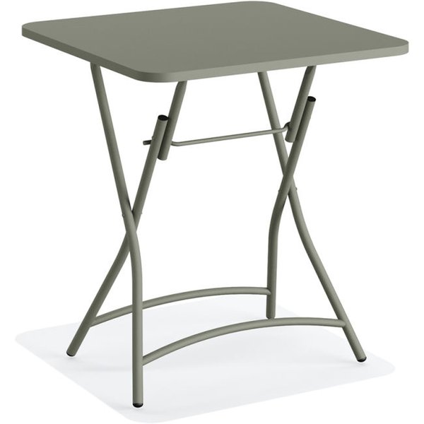 Tavolo pieghevole Breeze Bistro in metallo Feros; 60x60x74 cm (LxLxH); verde