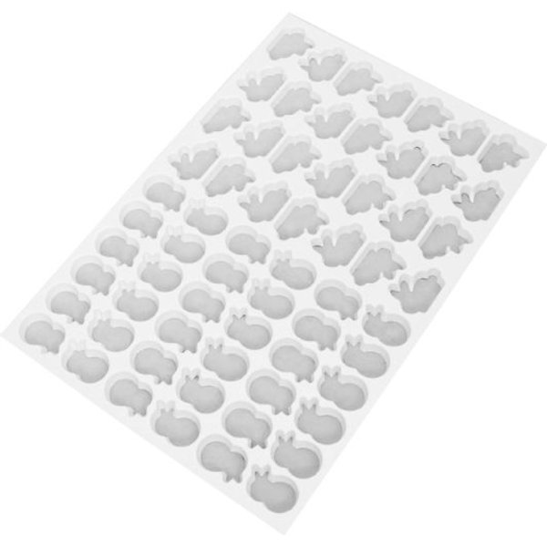 Schneider Tapis d'emporte-pièce Poussin, Lapin; 58x39 cm (Lxl); blanc