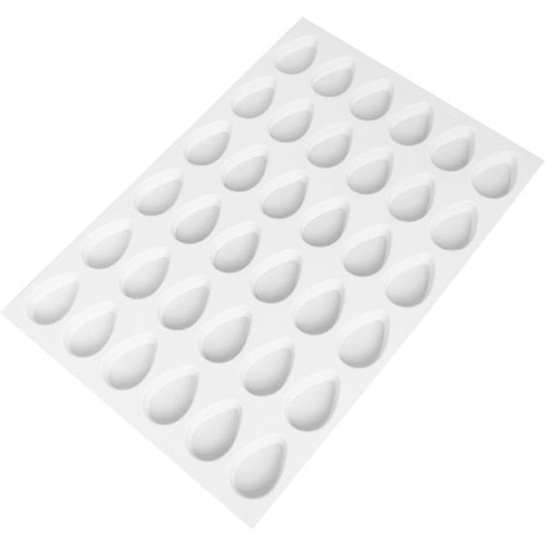 Schneider Tappetino per biscotti a goccia; 58x39x6 cm (LxLxØ); bianco