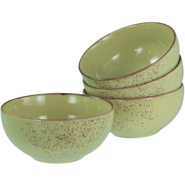 4x CreaTable Set Buddha Bowls 4 pièces Nature Collection; 0.9 l, 17.5x8.5 cm (ØxH); vert clair; rond(e); 4 pièce(s) / Lot