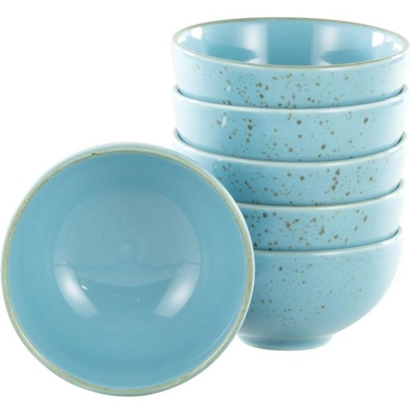 Collezione Natura - 6 pezzi di ciotole per intingere CreaTable; 200 ml, 11.5x5.5 cm (ØxH); blu; rotonda; 6 pz. / Pacco
