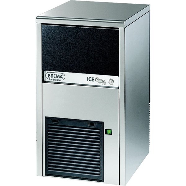 Brema Machine à glaçons 29 kg/24h, refroidissement par air; 39x69.5x46 cm (lxHxP); argenté