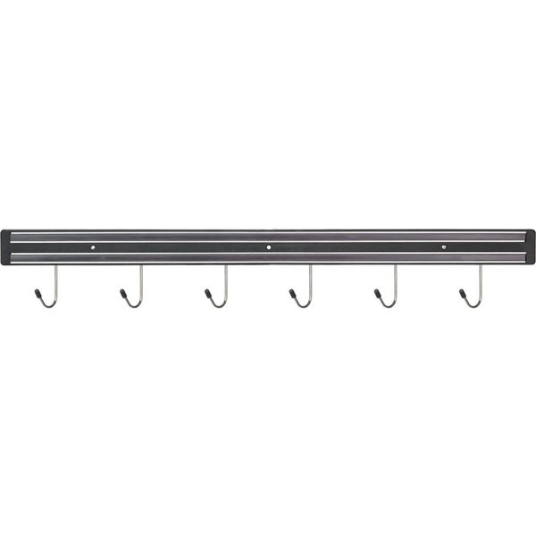 Stalgast Portacoltelli magnetico con 6 ganci; 62.5 cm (L); nero