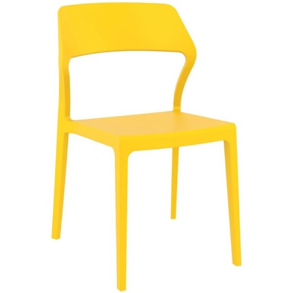 Chaise Snow Ligne CHR; 56x52x83 cm (lxPxH); jaune