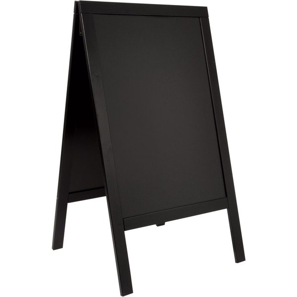 Lavagna a cavalletto Woody Securit; 68.5x120 cm (LxH); nero