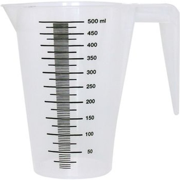 Schneider Gobelet gradué avec graduation noire; 0.5 l; naturel