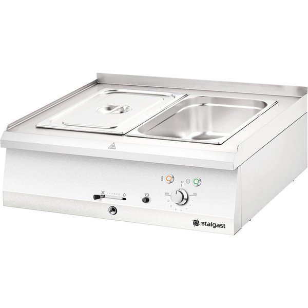 Bain-marie électrique de table 2x GN 1/1 série 700 ND Stalgast; 80x25x70 cm (lxHxP); argenté
