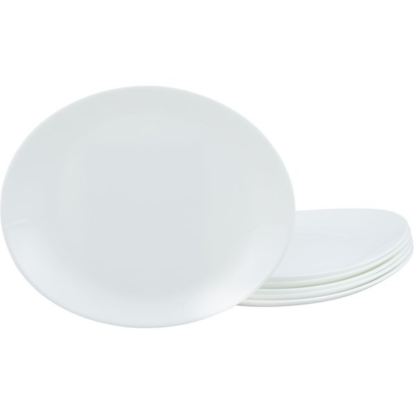 6x CreaTable Assiette plate 30 cm 6 pièces Italie Party; 30x26x3 cm (LxlxH); blanc; ovale; 6 pièce(s) / Lot