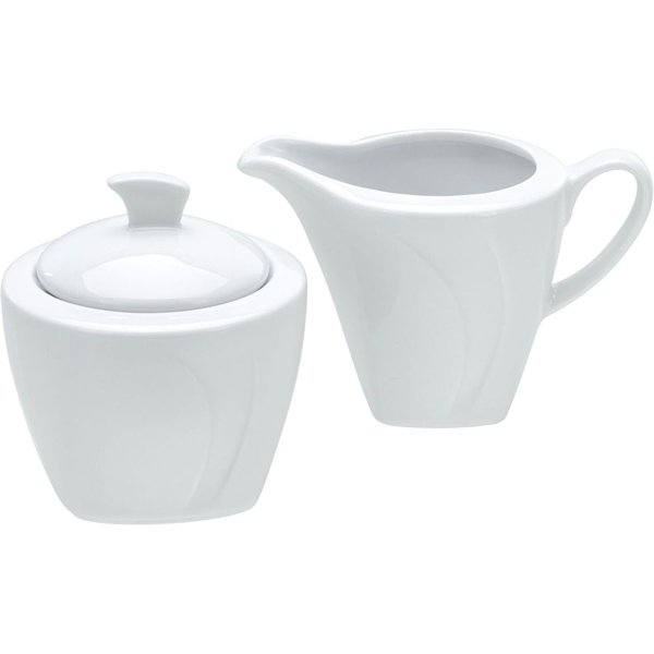 CreaTable Set lait-sucre 2 pièces Celebration; blanc