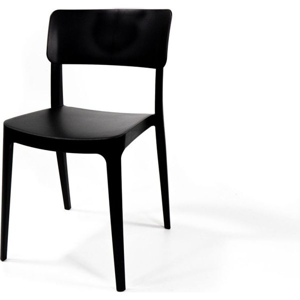 Chaise empilable en plastique Feros; 46x50x82 cm (lxPxH); noir; 4 pièce(s) / Lot