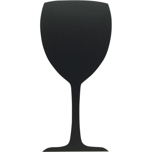 Lavagna da parete a forma di Bicchiere Securit; 23.5x50 cm (LxH); nero