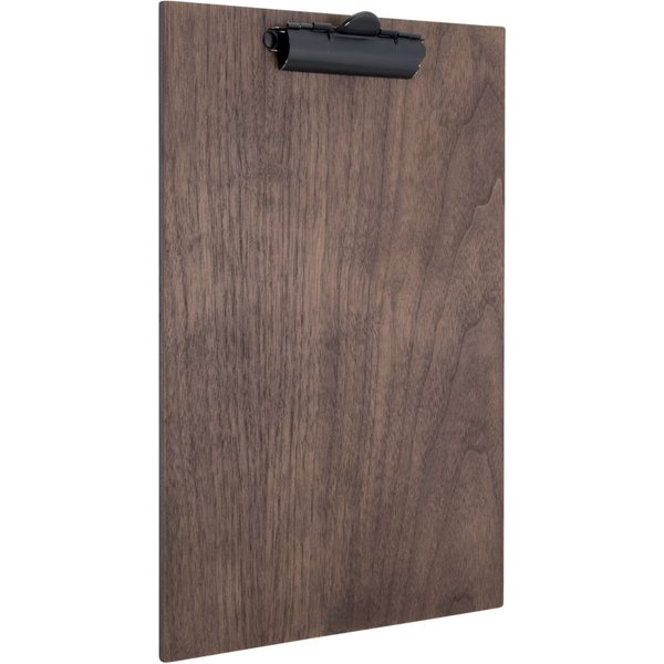 Carte A4 Walnut - Pince pour le maintien des feuilles - Bois finition noyer laqué Securit; 23x33 cm (lxH); brun