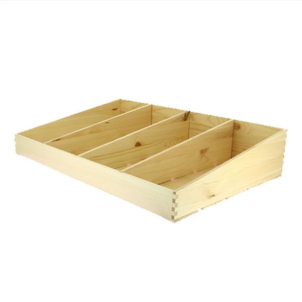 Tablette inclinée Venicia 60x40x6/12 cm, 4 compartiments Prolinea; 40x12x60 cm (lxHxP); beige; 6 pièce(s) / Lot