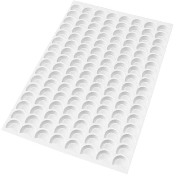 Schneider Tappetino per formine a mezzaluna; 58x39x3.5 cm (LxLxØ); bianco