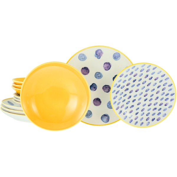 Maisie Bunt - Set d'assiettes 12 pcs. CreaTable; multicolore