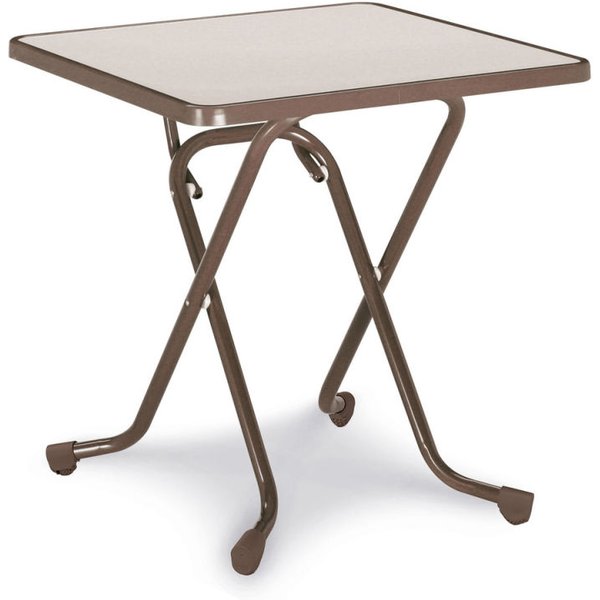 Tavolo pieghevole rettangolare Barths; 67x67x73 cm (LxLxH); marrone; quadrata