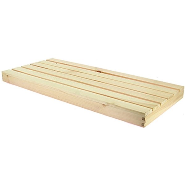 Planchette caillebotis Venicia 62.5x28x4 cm Prolinea; 28x4x62.5 cm (lxHxP); beige; 2 pièce(s) / Lot