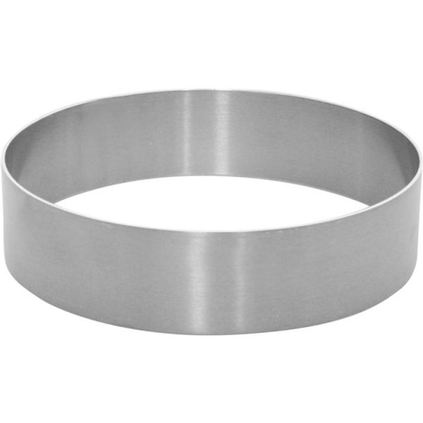 Schneider Anello per dessert e torte; 5x20 cm (HxØ); argento