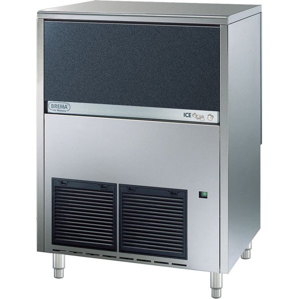 Brema Machine à glaçons 80 kg/24h, refroidissement par eau; 73.8x103x60 cm (lxHxP); argenté