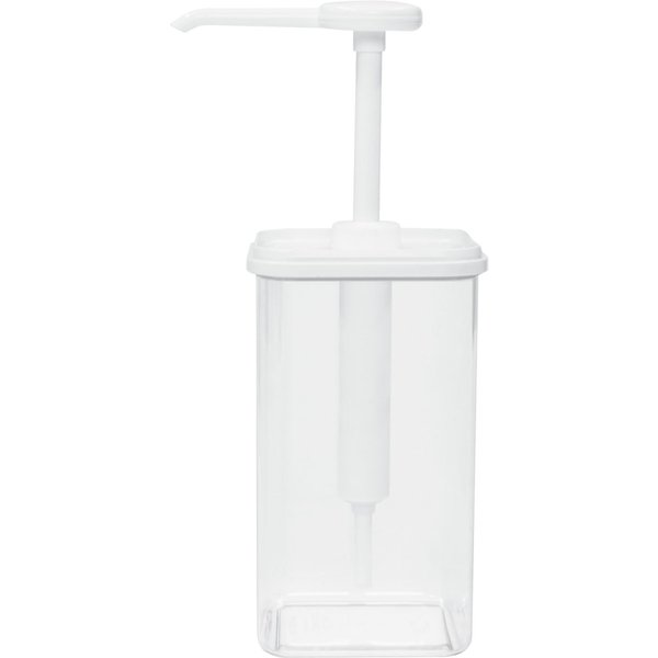 Schneider Distributeur doseur carré; 1.4 l, 11x11x17.5 cm (LxlxH); blanc/transparent