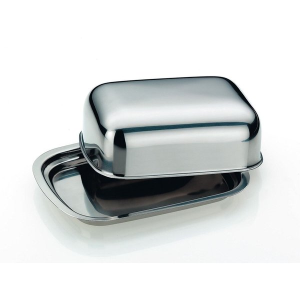 kela Burriera Vision in acciaio inox 18/10; 15.5x11x5 cm (LxLxH); argento; rettangolare