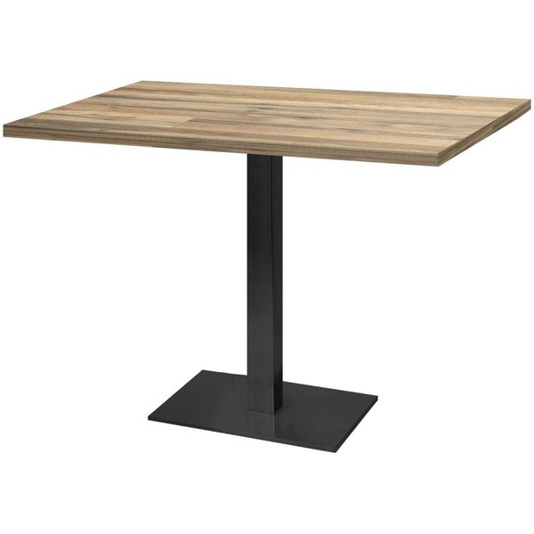 Tavolo Milano rettangolare - laminato legno & tinta unita RestooTab; 120x70x75 cm (LxLxH); quercia/marrone vintage; rettangolare