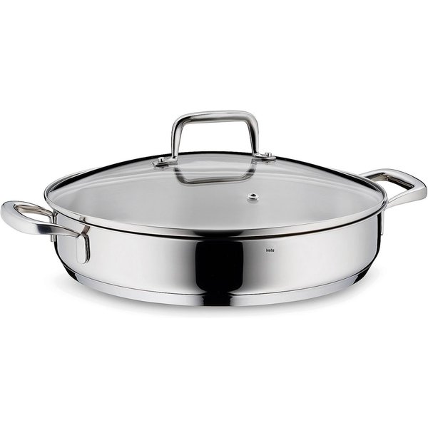 kela Sauteuse Flavoria en inox 18/10; 28x6 cm (ØxH); argenté; rond(e)