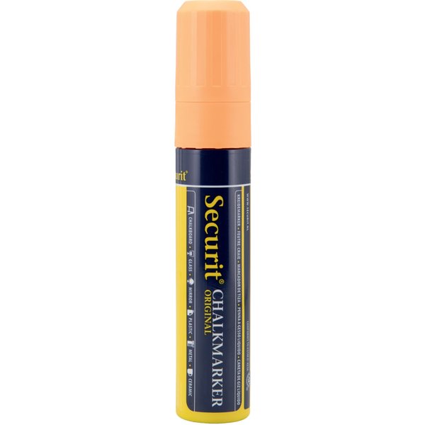 Pennarello a gesso liquido Punta rettangolare 7-15mm Securit; 2.7 cm (L), lunghezza carattere 27 mm; arancione