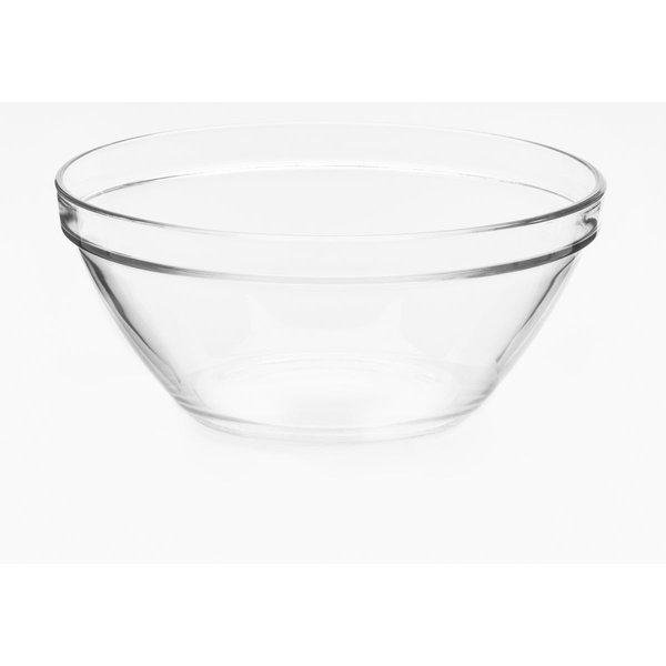 4x Bormioli Rocco Schale Pompei 26 cm; 2745 ml, 23x23x23x10.5 cm (LxLxØxH); trasparente; rotonda; 4 pz. / Pacco
