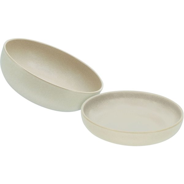 Uno - Set di insalate da 2 pezzi CreaTable; 2000 ml; sabbia