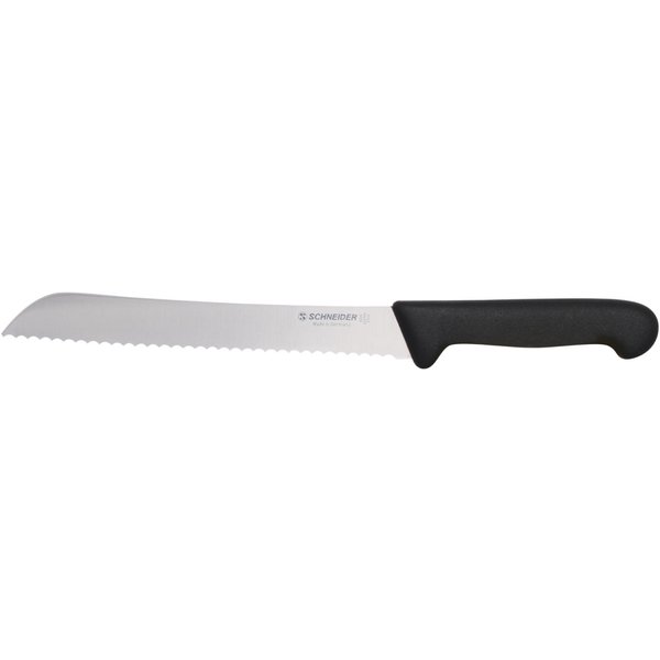 Schneider Coltello per il pane; lunghezza lama 21 cm, 21 cm (L); nero
