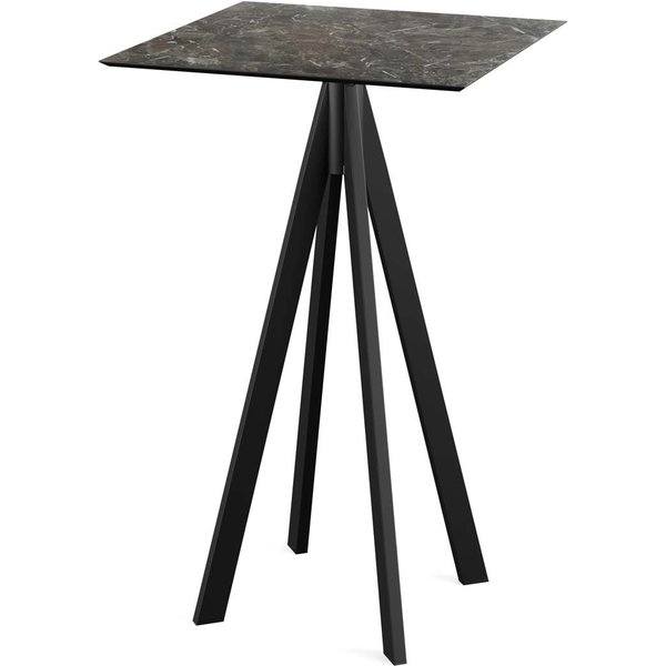 Tavolo alto Infinity telaio + HPL quadrato Feros; 70x70x109.2 cm (LxLxH); multicolore; quadrata