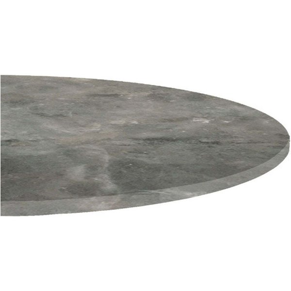 Piano tavolo rotondo, decoro in marmo RestooTab; 120x120 cm (LxL); grigio/blu; rotonda